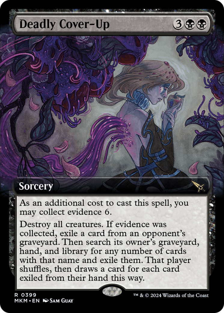 Deadly Cover-Up (MKM-399) - [Murders at Karlov Manor]: (Extended Art) Foil