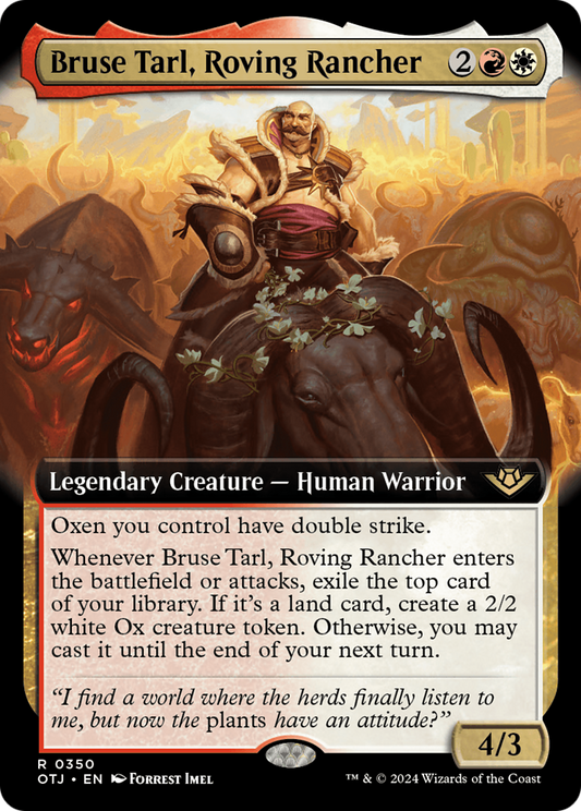 Bruse Tarl, Roving Rancher (OTJ-350) - [Outlaws of Thunder Junction]: (Extended Art)