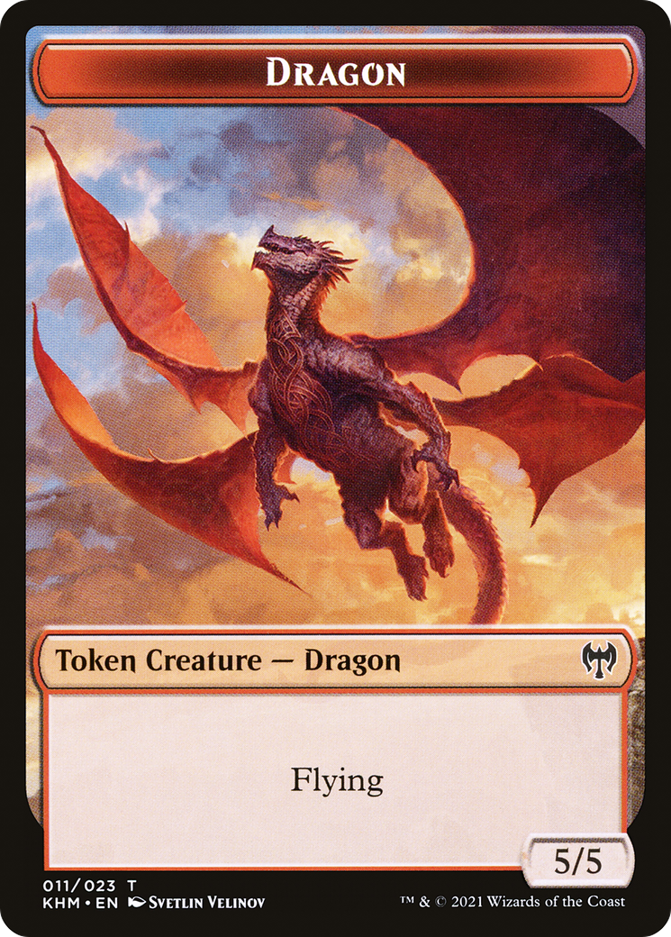 Dragon (TKHM-011) - [Kaldheim Tokens] Foil