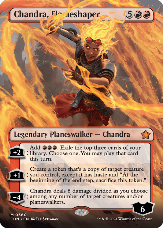 Chandra, Flameshaper (FDN-360) - [Foundations] (Borderless) Foil