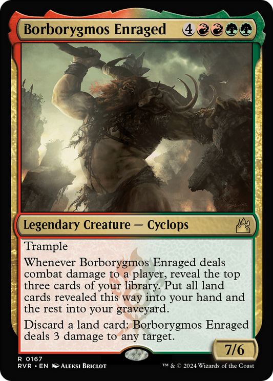Borborygmos Enraged (RVR-167) - [Ravnica Remastered] Foil