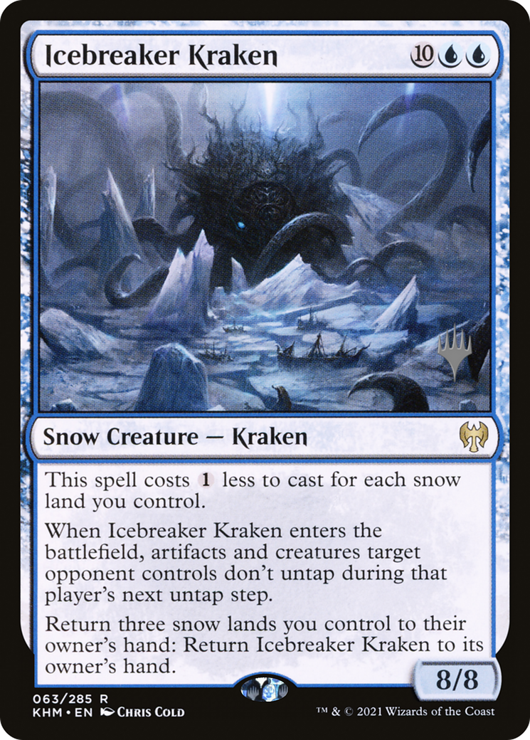 Icebreaker Kraken (PPKHM-063) - [Kaldheim Promos]: (snow) Foil