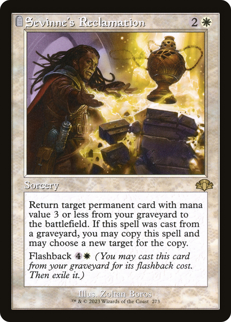 Sevinne's Reclamation (DMR-273) - [Dominaria Remastered]: (tombstone)