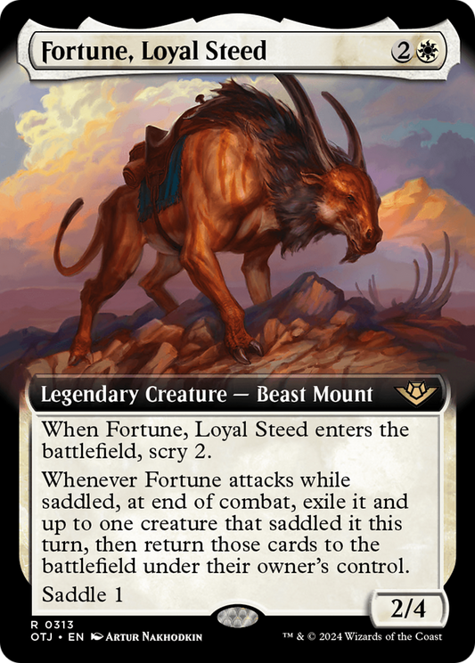 Fortune, Loyal Steed (OTJ-313) - [Outlaws of Thunder Junction]: (Extended Art)