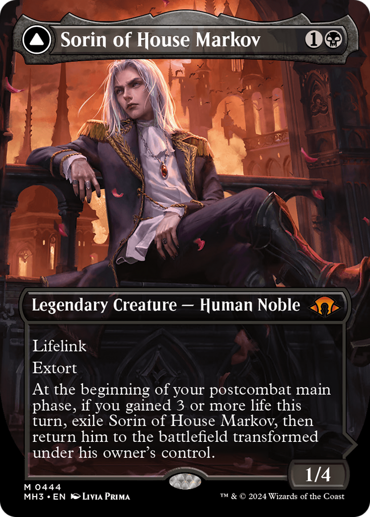 Sorin de la maison Markov // Sorin, nouveau-né vorace (MH3-444) - [Modern Horizons 3] (sans bordure) Foil 
