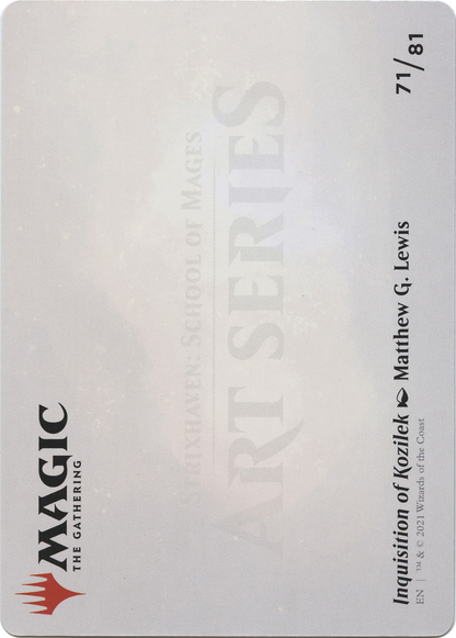 Inquisition of Kozilek // Inquisition of Kozilek (ASTX-071) - [Strixhaven Art Series] (Borderless)