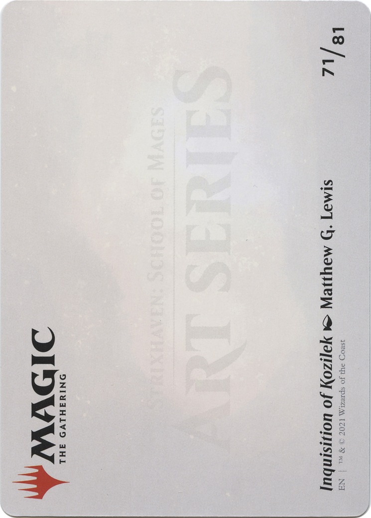 Inquisition of Kozilek // Inquisition of Kozilek (ASTX-071) - [Strixhaven Art Series] (Borderless) Foil