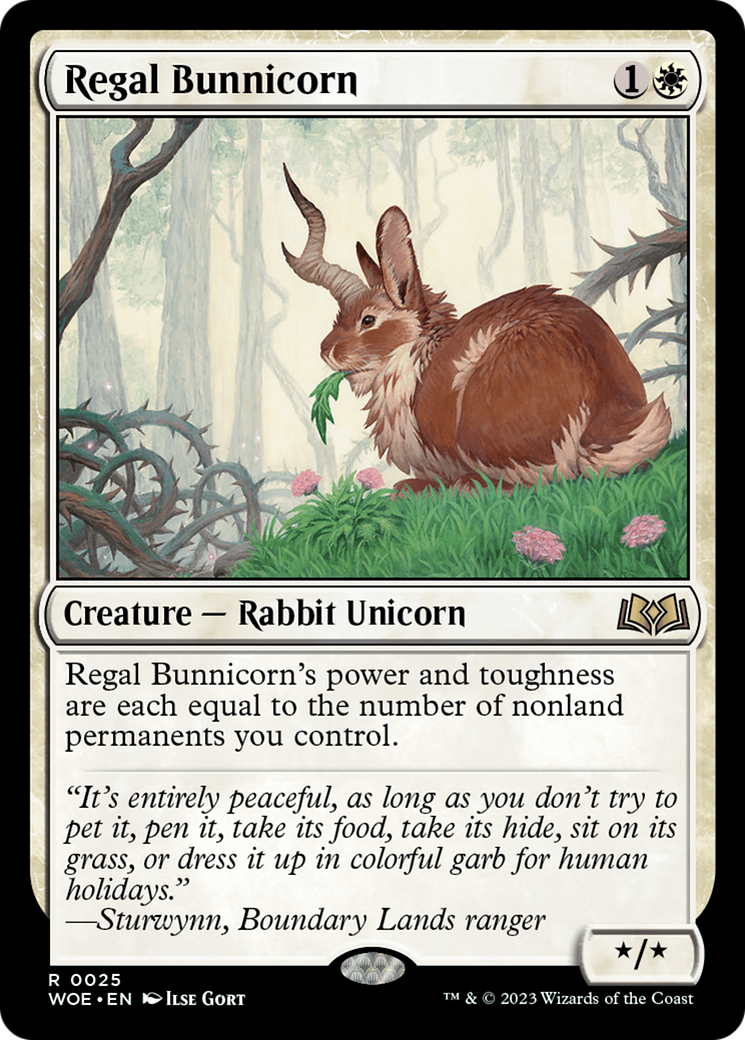 Regal Bunnicorn (WOE-025) - [Wilds of Eldraine]