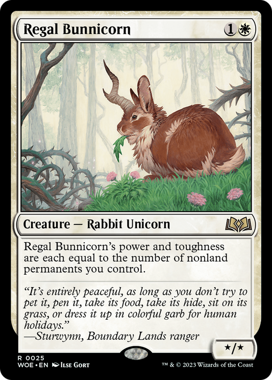 Regal Bunnicorn (WOE-025) - [Wilds of Eldraine]