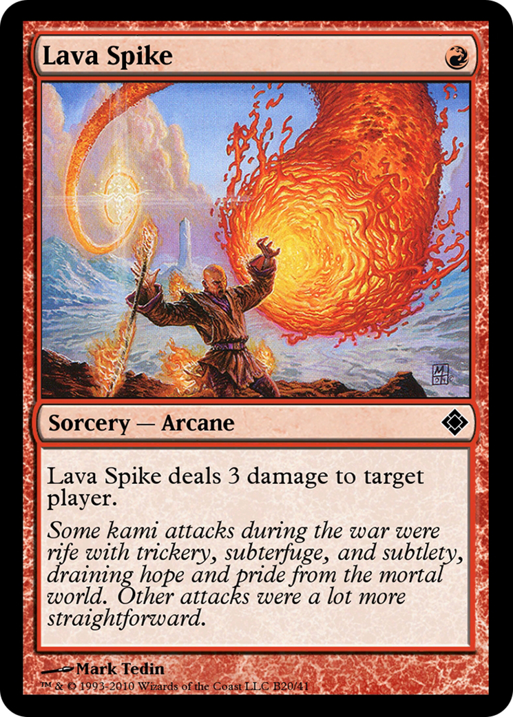 Lava Spike (TD0-B20) - [Magic Online Theme Decks]