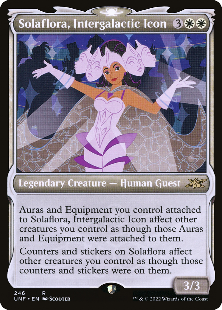 Solaflora, Intergalactic Icon (UNF-246) - [Unfinity]: (Showcase) Foil