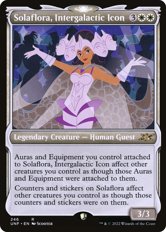 Solaflora, Intergalactic Icon (UNF-246) - [Unfinity]: (Showcase) Foil
