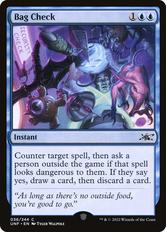 Bag Check (UNF-036) - [Unfinity] Foil