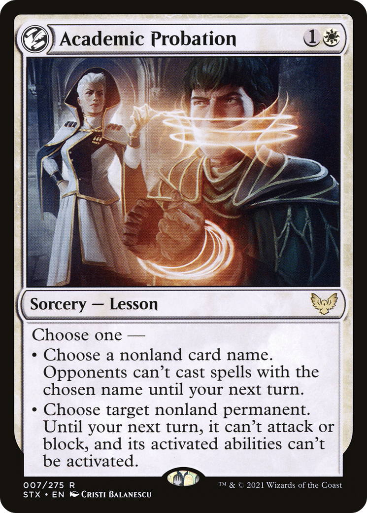 Academic Probation (STX-007) - [Strixhaven: School of Mages]: (lesson)