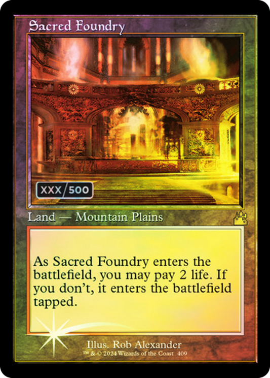 Sacred Foundry (RVR-409Z) - [Ravnica Remastered] Foil