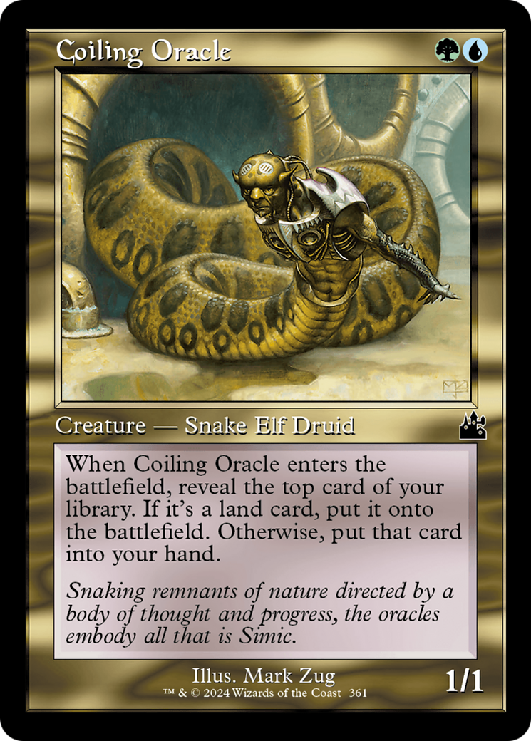 Coiling Oracle (RVR-361) - [Ravnica Remastered] Foil