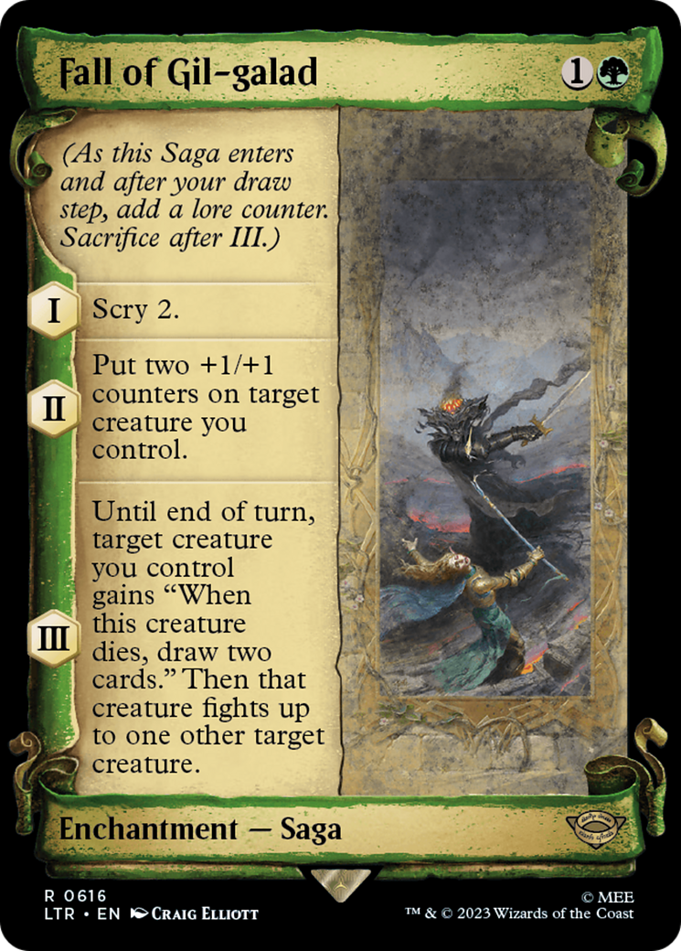 Fall of Gil-galad (LTR-616) - [The Lord of the Rings: Tales of Middle-earth]: (Showcase) Foil