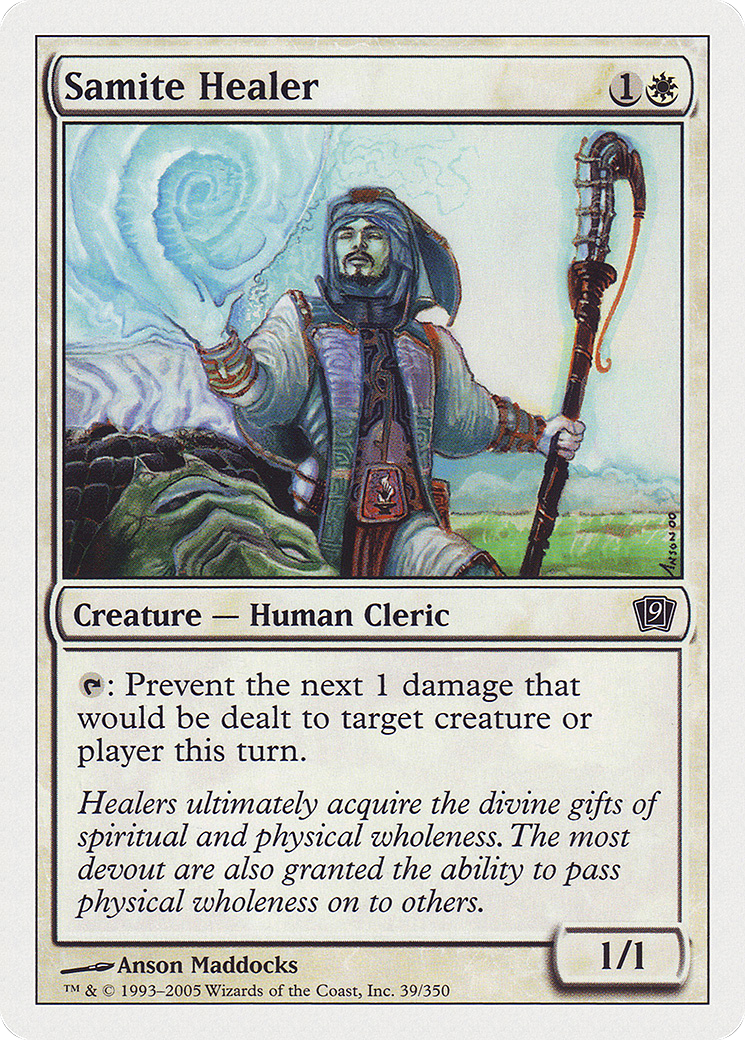Samite Healer (9ED-039) - [Ninth Edition]