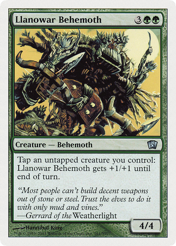 Llanowar Behemoth (8ED-261) - [Eighth Edition]