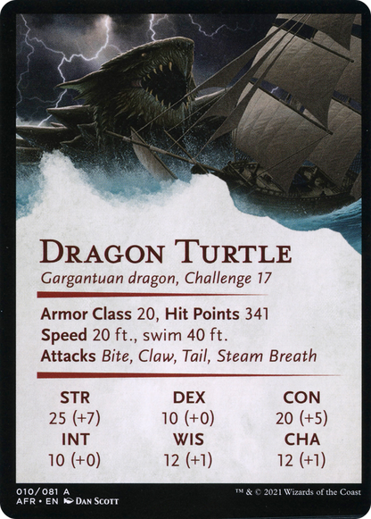 Dragon Turtle // Dragon Turtle (AAFR-010) - [Adventures in the Forgotten Realms Art Series] (Borderless)