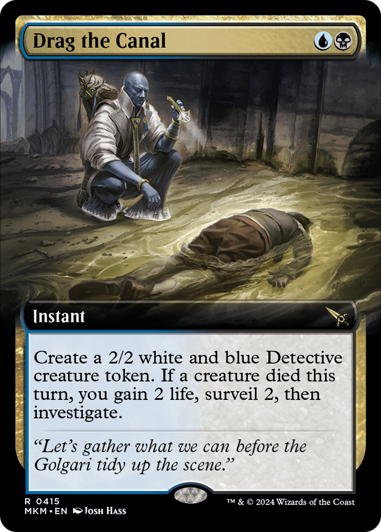 Drag the Canal (MKM-415) - [Murders at Karlov Manor]: (Extended Art) Foil