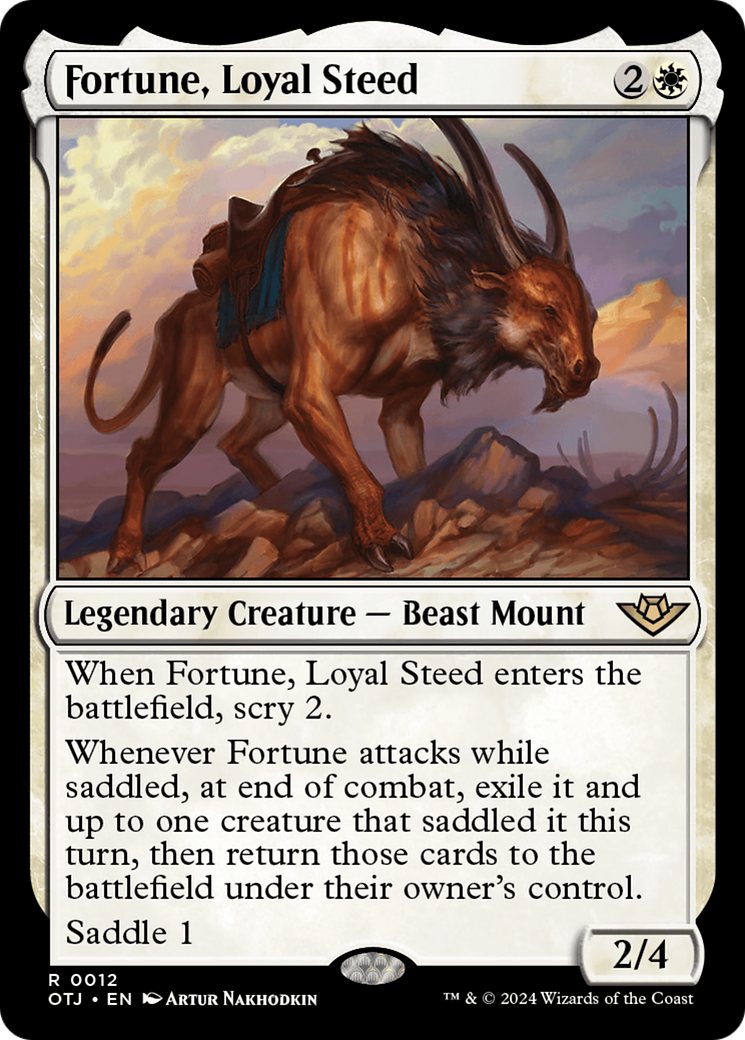Fortune, Loyal Steed (OTJ-012) - [Hors-la-loi de Thunder Junction] Foil 