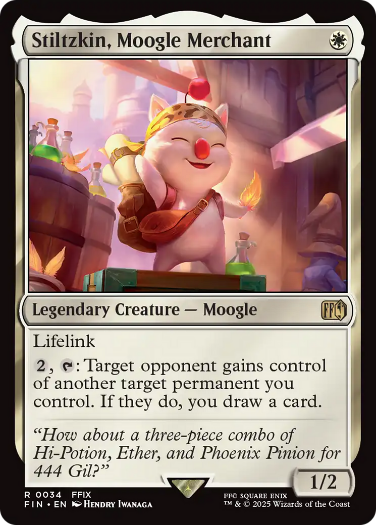 Stiltzkin, Moogle Merchant (FIN-034) - [FINAL FANTASY]