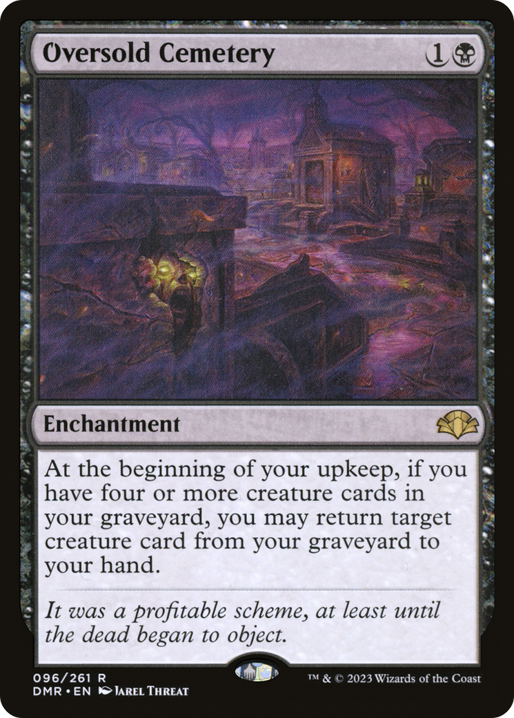Oversold Cemetery (DMR-096) - [Dominaria Remastered]