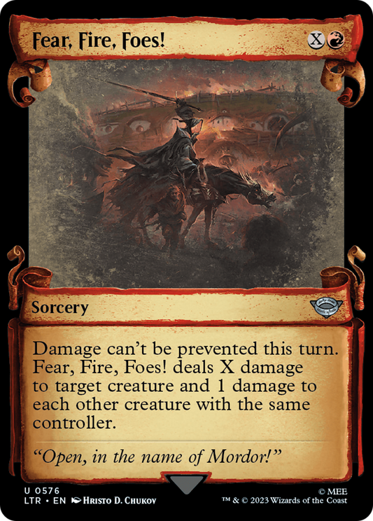 Fear, Fire, Foes! (LTR-576) - [The Lord of the Rings: Tales of Middle-earth]: (Showcase) Foil