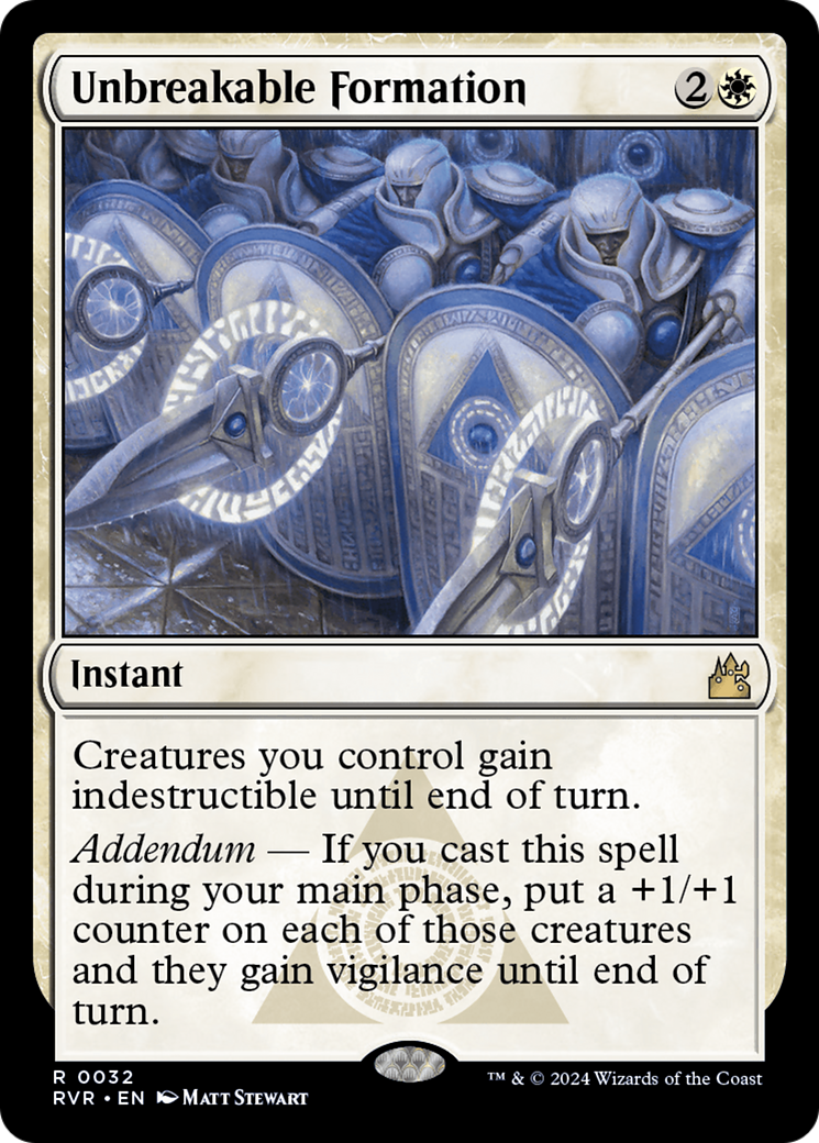 Unbreakable Formation (RVR-032) - [Ravnica Remastered] Foil