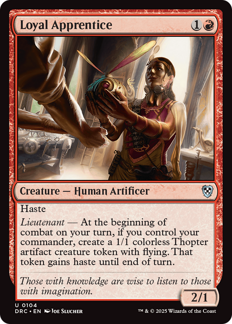 Loyal Apprentice (DRC-104) - [Commander: Aetherdrift]