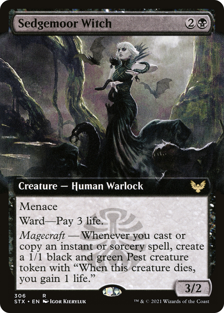 Sedgemoor Witch (Extended Art) (STX-306) - [Strixhaven: School of Mages]: (Extended Art)