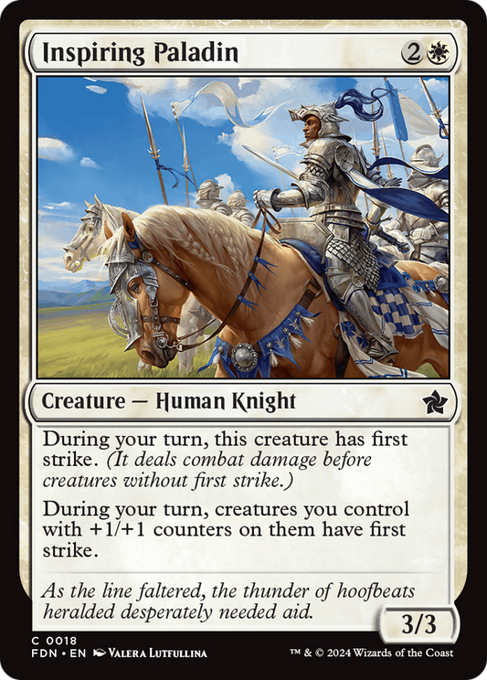 Inspiring Paladin (FDN-018) - [Foundations] Foil