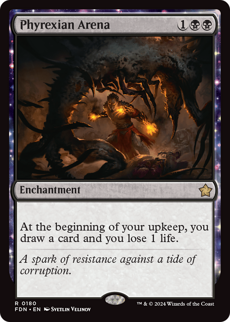 Phyrexian Arena (FDN-180) - [Foundations]: (enchantment) Foil