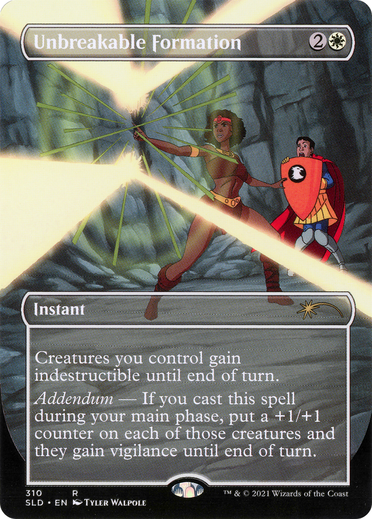 Unbreakable Formation (310) (SLD-310) - [Secret Lair Drop] (Borderless) Foil