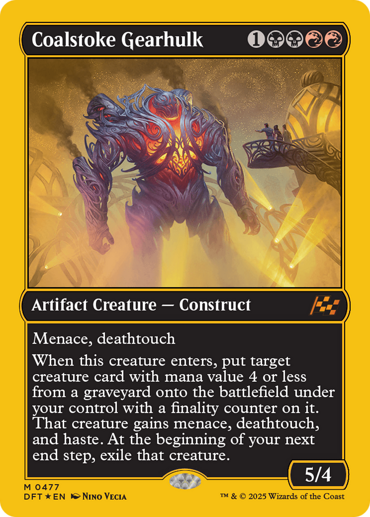 Coalstoke Gearhulk (First-Place Foil) (DFT-477) - [Aetherdrift] Foil
