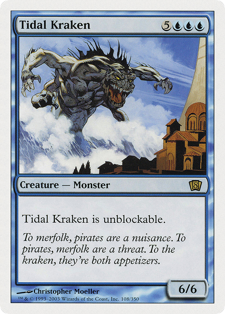 Tidal Kraken (8ED-108) - [Eighth Edition]