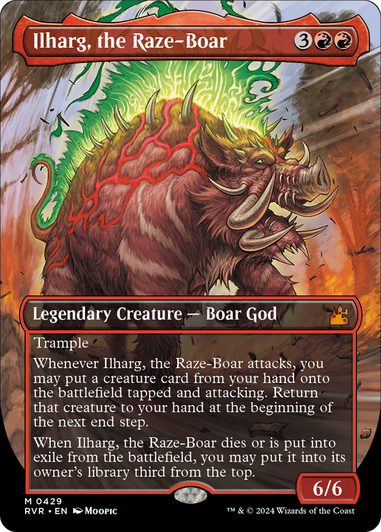 Ilharg, the Raze-Boar (RVR-429) - [Ravnica Remastered] (Borderless) Foil