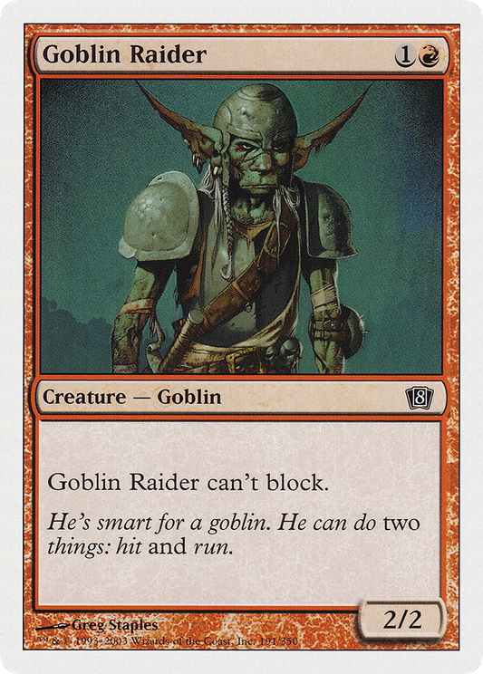 Goblin Raider (8ED-191) - [Eighth Edition]
