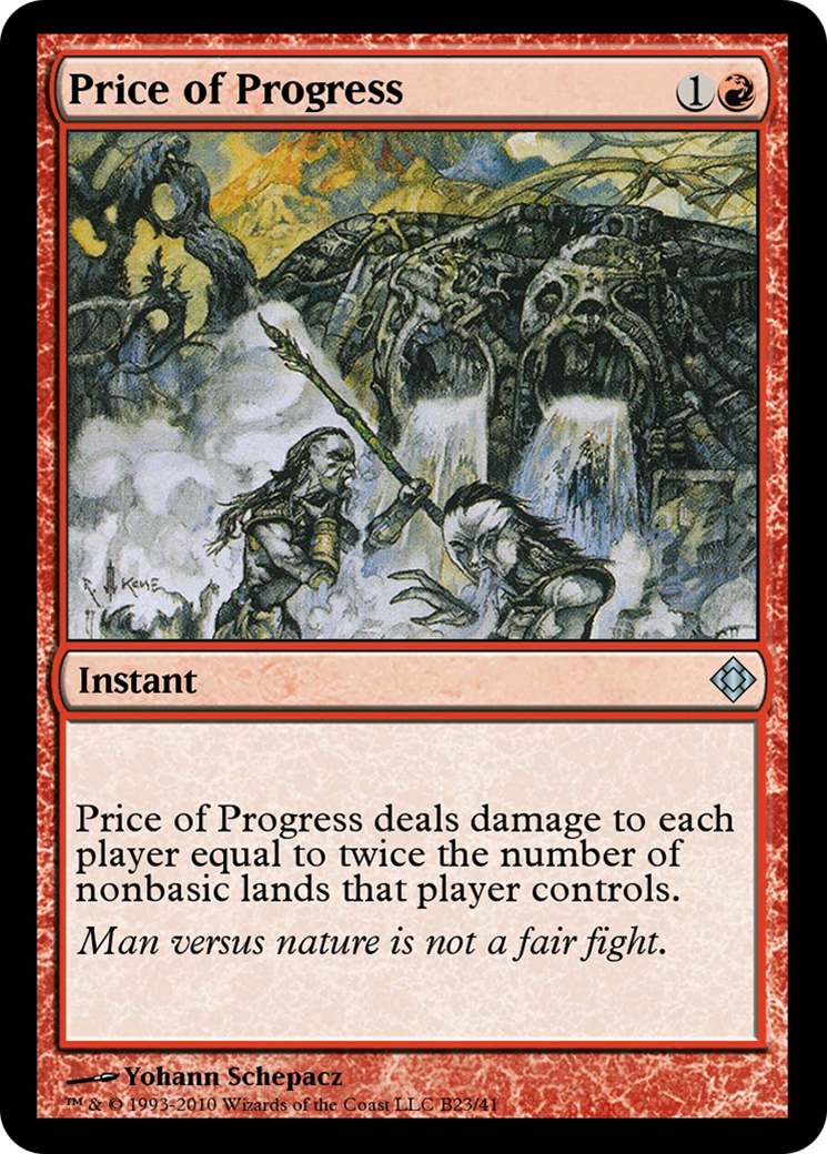Price of Progress (TD0-B23) - [Magic Online Theme Decks]