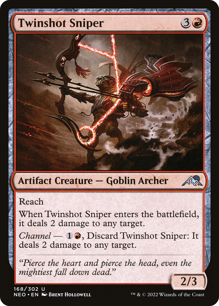 Twinshot Sniper (NEO-168) - [Kamigawa: Neon Dynasty] Foil