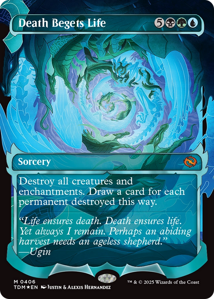 Death Begets Life (Showcase) (TDM-406) - [Tarkir: Dragonstorm]: (Showcase) Foil