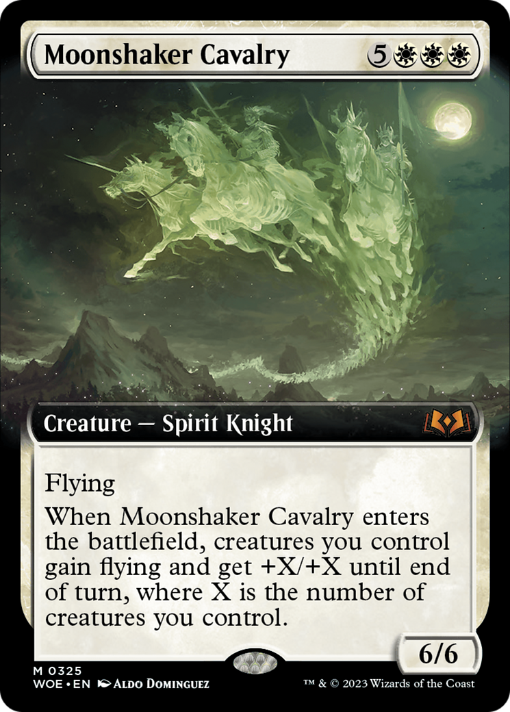 Moonshaker Cavalry (Extended Art) (WOE-325) - [Wilds of Eldraine]: (Extended Art)