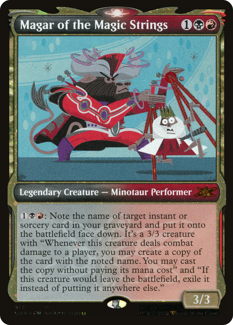 Magar of the Magic Strings (UNF-514) - [Unfinity]: (Showcase) Foil
