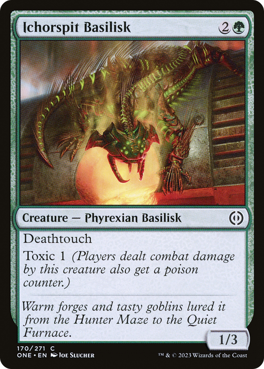 Ichorspit Basilisk (ONE-170) - [Phyrexia: All Will Be One] Foil