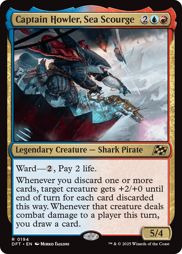 Captain Howler, Sea Scourge (DFT-194) - [Aetherdrift] Foil