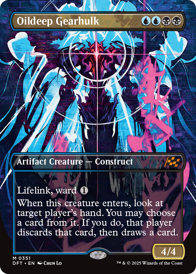 Oildeep Gearhulk (Borderless) (DFT-351) - [Aetherdrift] Foil