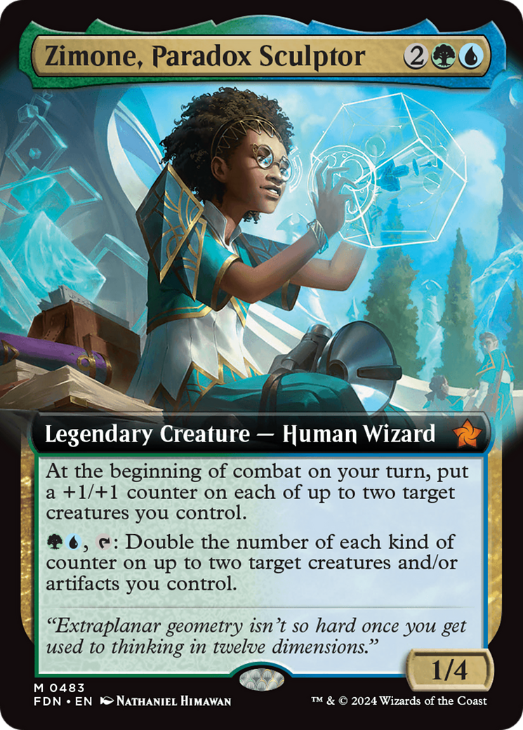 Zimone, Paradox Sculptor (FDN-483) - [Foundations]: (Extended Art) Foil