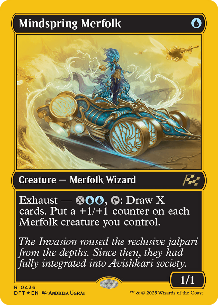 Mindspring Merfolk (DFT-436) - [Aetherdrift] Foil