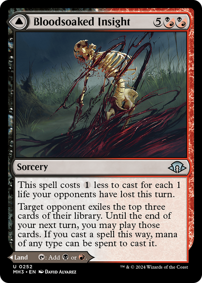 Bloodsoaked Insight // Sanguine Morass (MH3-252) - [Modern Horizons 3] 